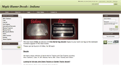 Desktop Screenshot of maplehunterdecalsindiana.com